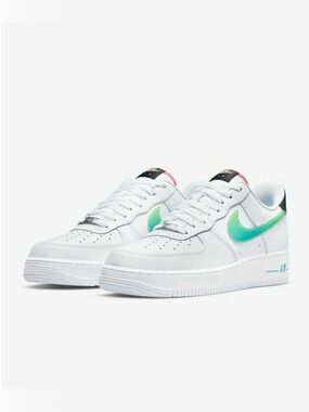 Nike Air Force 1 LV8 Sneakers with Green Swoosh